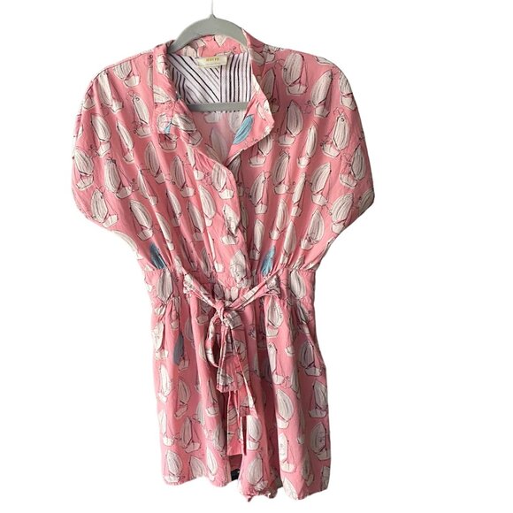 Anthropologie Maeve Tourista Sailboat Romper Size 6 - Picture 3 of 9